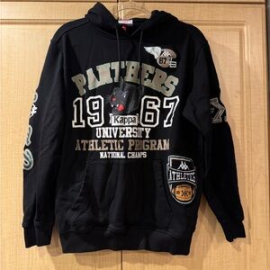 Kappa Black and Green Graphic Hoodie